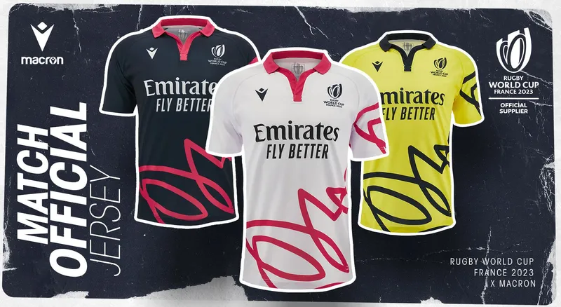 Rugby World Cup referee shirts unveiled